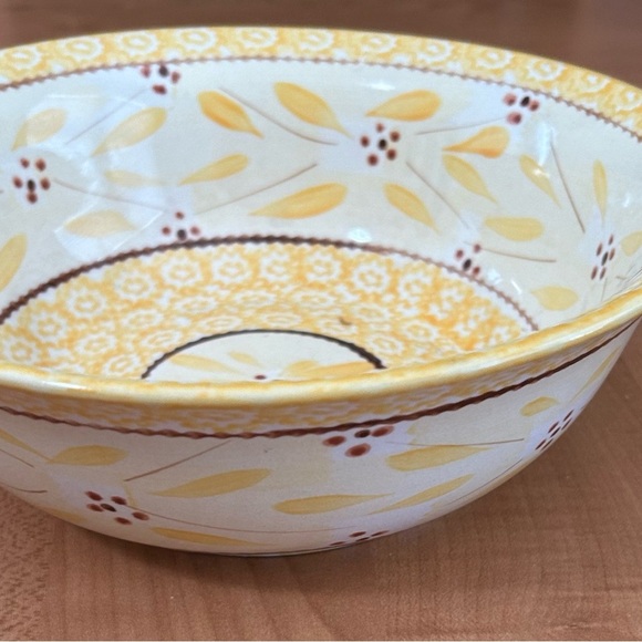 temptations bakeware  presentable ovenware old world yellow Tara serving bowl - Picture 2 of 6